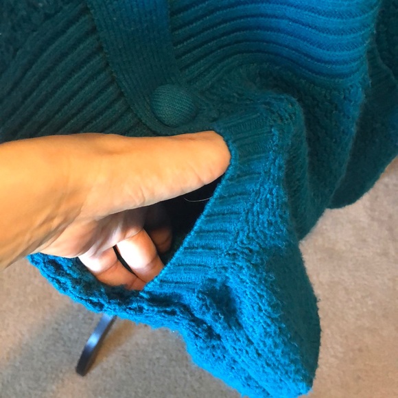 Turquoise sweater dress- size Medium - Picture 4 of 7